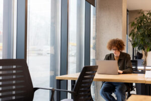 Image of a productive office environment with natural light