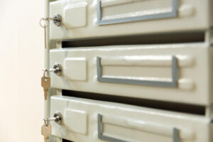 Secure file cabinet to protect confidential documents