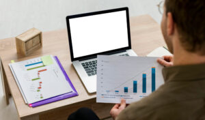 Chart displaying office productivity metrics